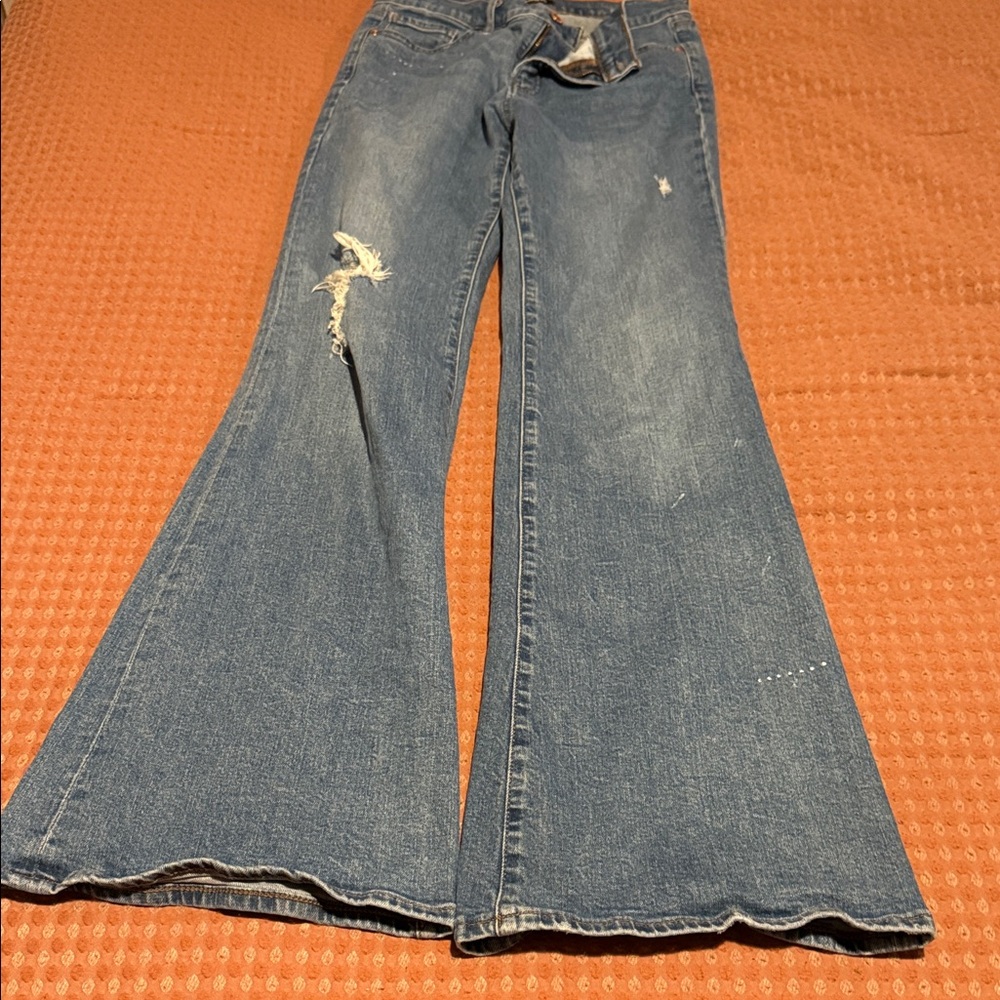 Express midrise 70’s Flare jeans
